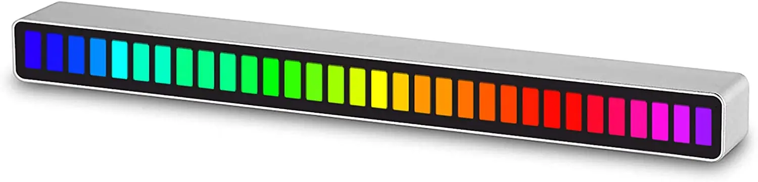  32-битный RGB аудио звук бар пикап окружающей среды ди-Джея свет все автомобильным бортовым компьютером звуковая активация LightLED дисплей ритма Импульсный цветная сигнальная
