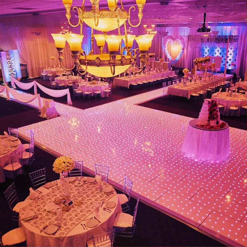 High Quality LED Starlit Dance Floor Wedding Star Twinkling LED Dance Floor For Wedding Party Disco Club