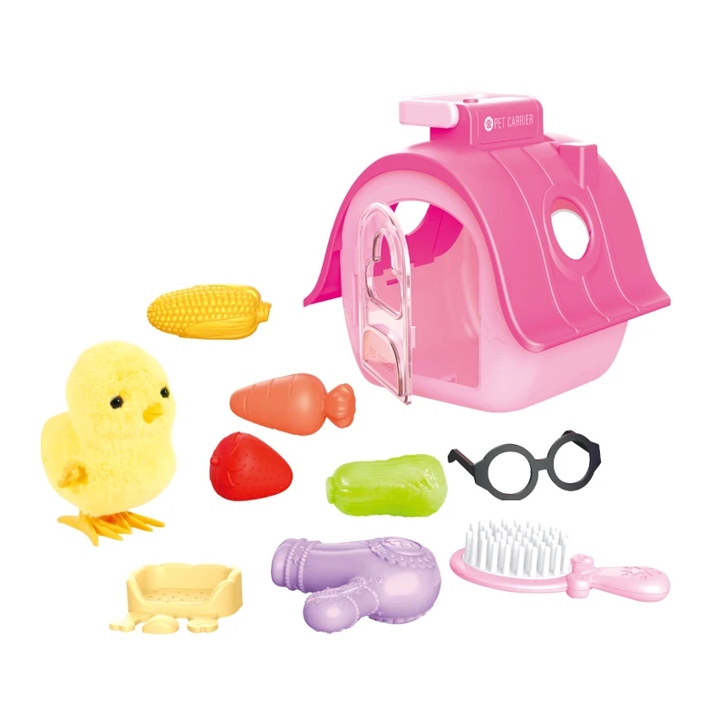 Плюшевые игрушки для детей с пластиковыми клетками и аксессуарами