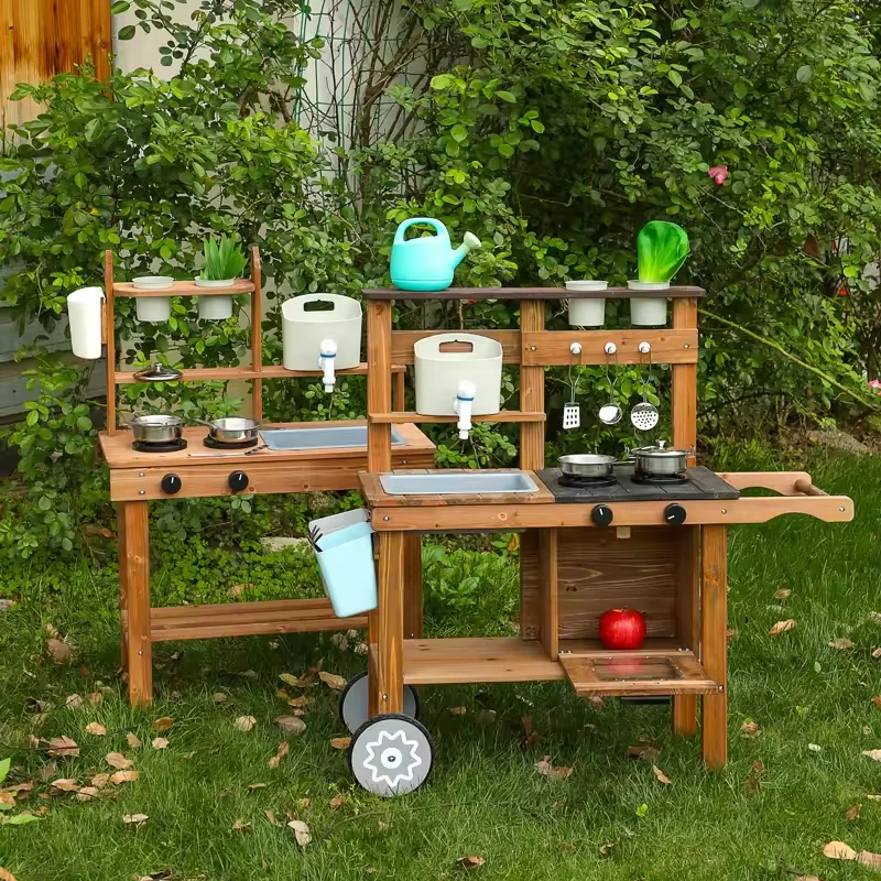 Детская забавная деревянная игрушка для игры в кухню