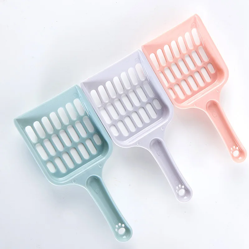 Cat Litter Box  Kitty Litter Basin Semi- Enclosed with Cat Litter Scoop  for Training