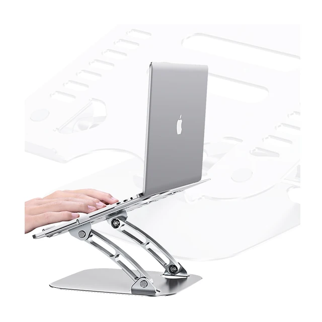 ODM Высокое качество, в наличии, оптовая продажа, Эргономичный Алюминиевый Регулируемый Настольный держатель для ноутбука