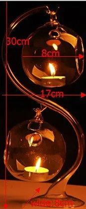 TCH 23 Wholesale new hanging glass ball candle tealight holder