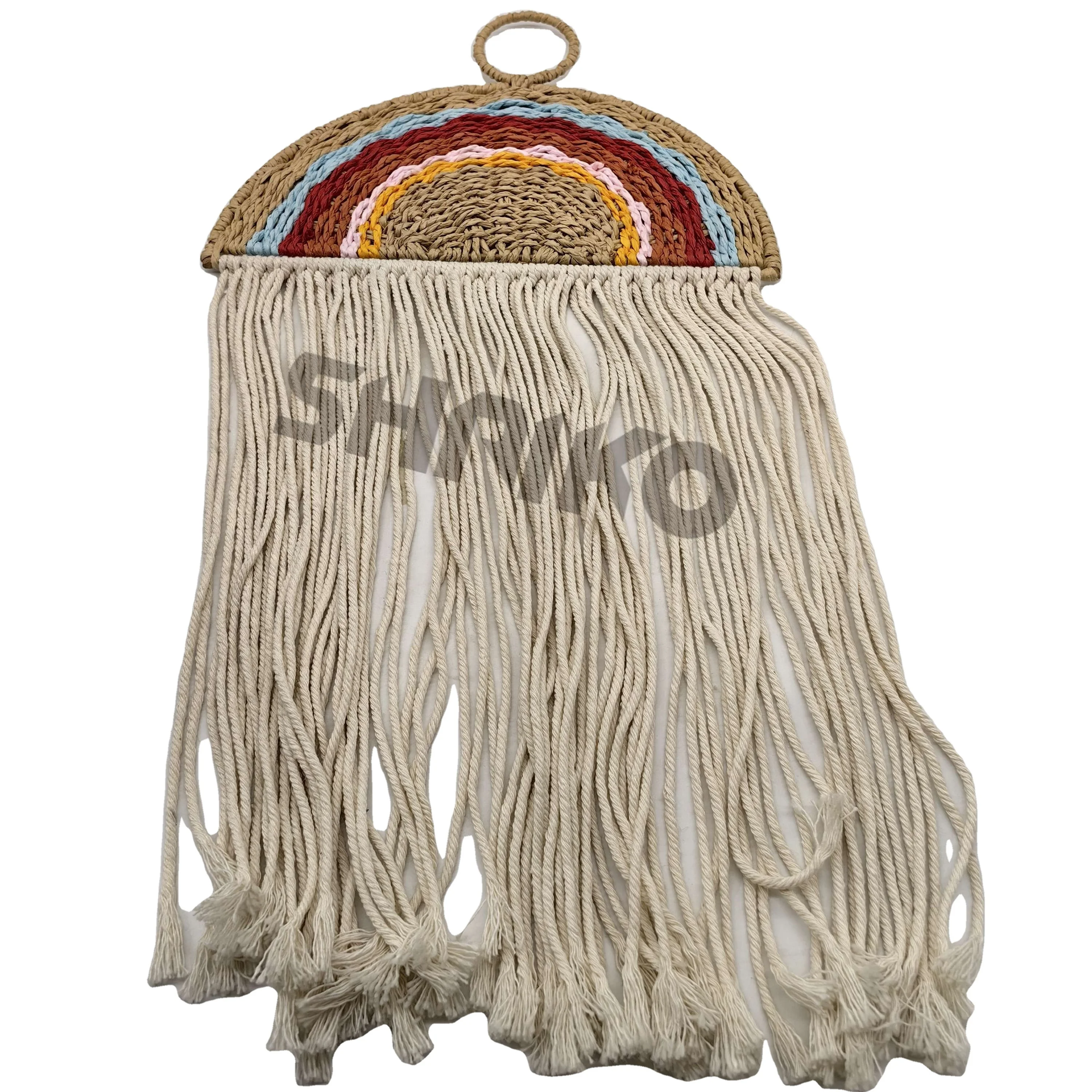 Bohemian style wall decoration tapestries with tassels for home decor