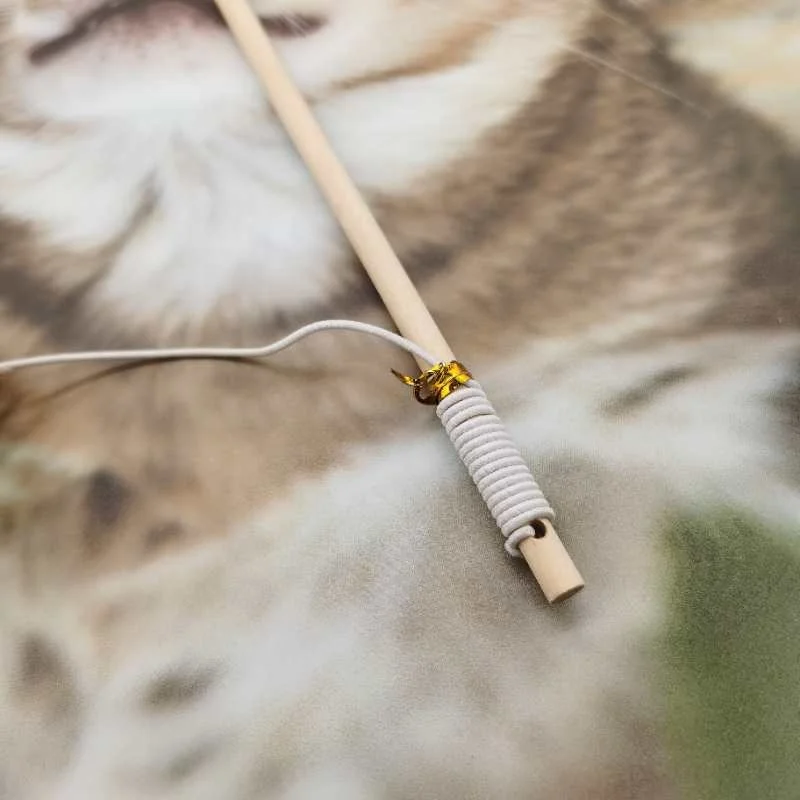 
2020 Manufacture Sisal Funny Wood Interactive Cats Toys Pet Products with Feather 