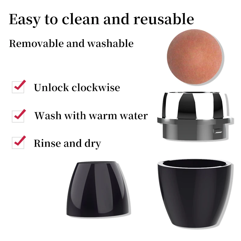 Portable Volcanic mud Oil Absorb Roller Facial Oil Absorbing Volcanic Rock Facial Roller