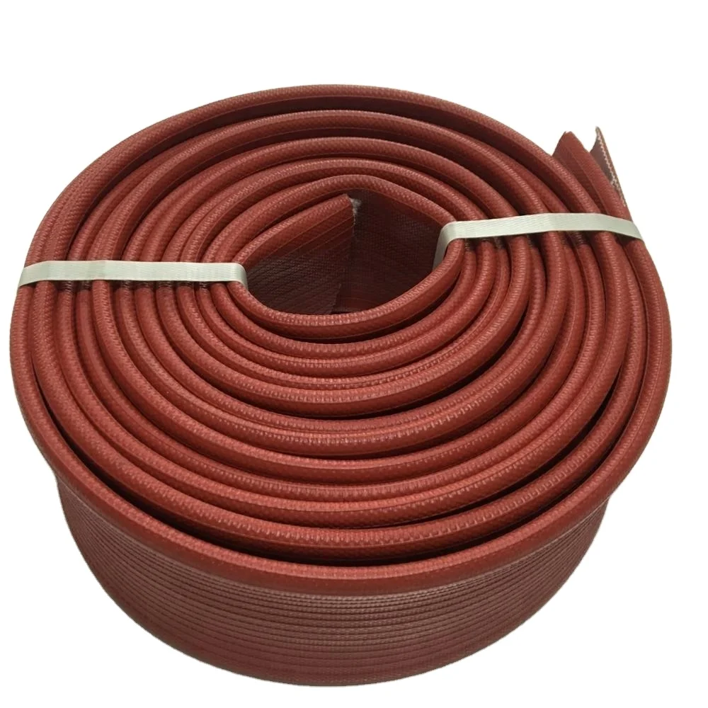 red color rubber synthetic lined fire hose