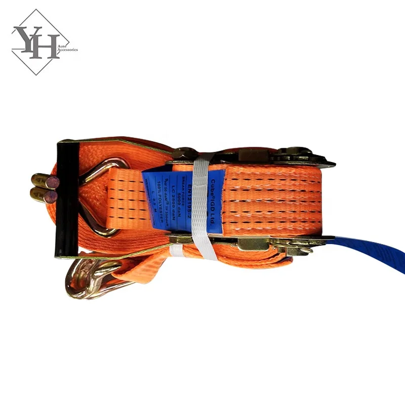 wholesale GS 50mm 5 Ton 6m 8m 9m 10m 12m 15m ratchet tie down straps for truck