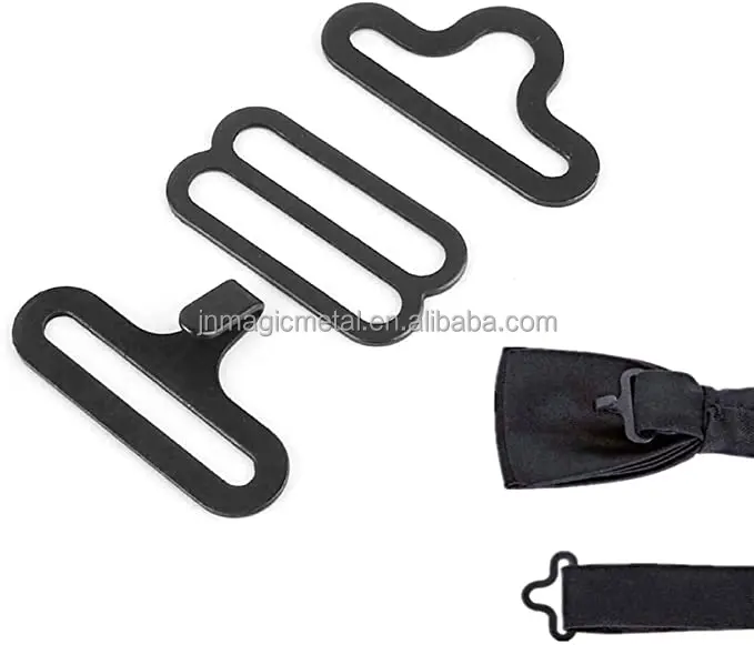 Metal bow tie clips bow tie hook fastener adjustable tie buckle for sale