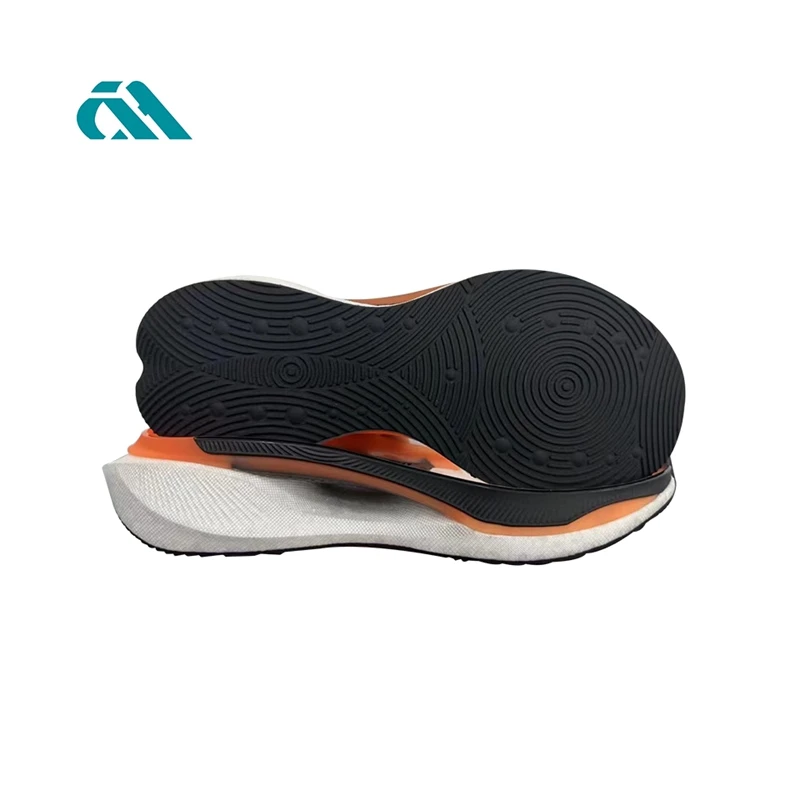 Factory Custom Popular Soft Lightweight tpu+tpu Shoe Sole for Sneakers