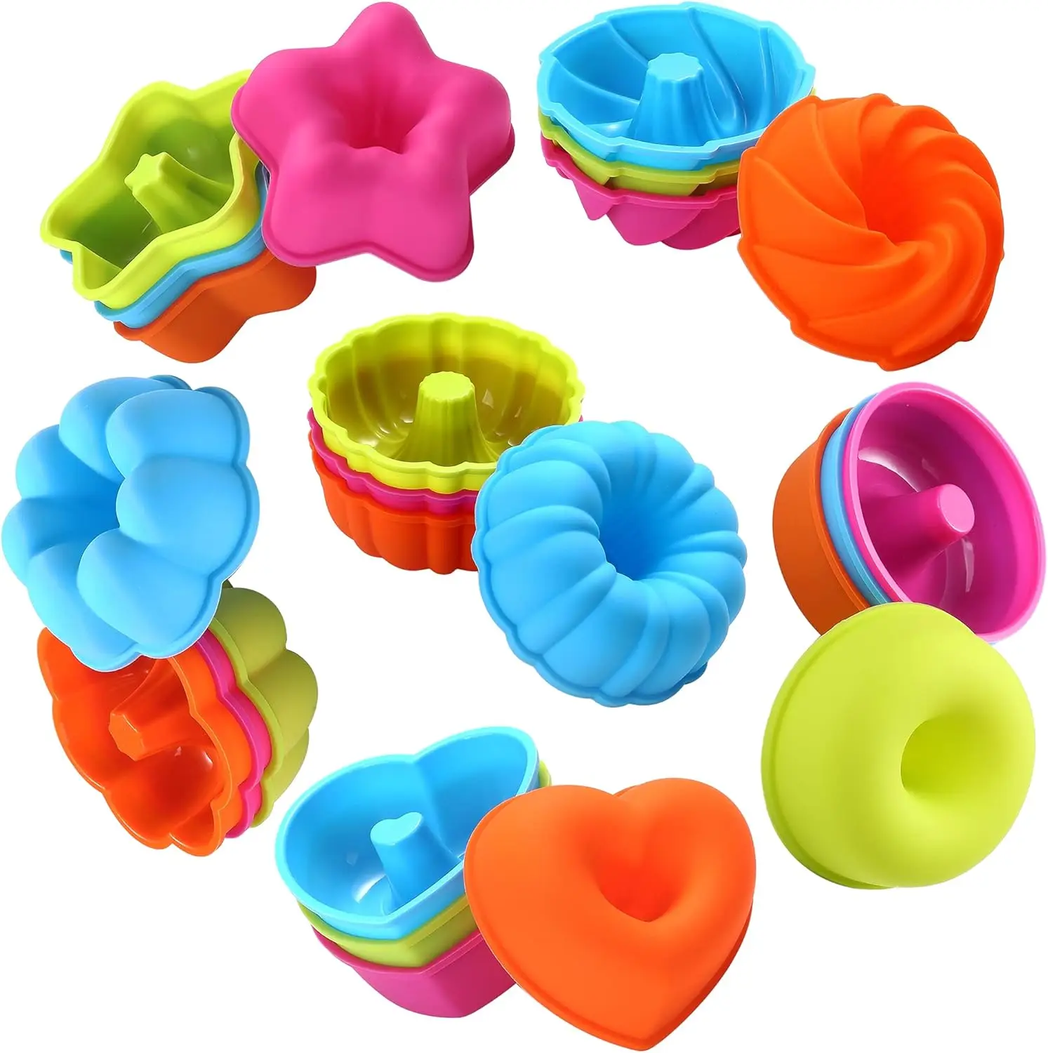 3D Chocolate Mold Silicone Bakeware Creative Hand Soap Mousse Cake Number-Shaped Muffin Pan Decorating Decoration