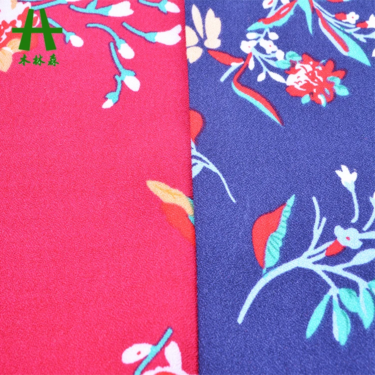 Mulinsen Textile 40s Vortex Printed Woven Moss Crepe Rayon Fabric