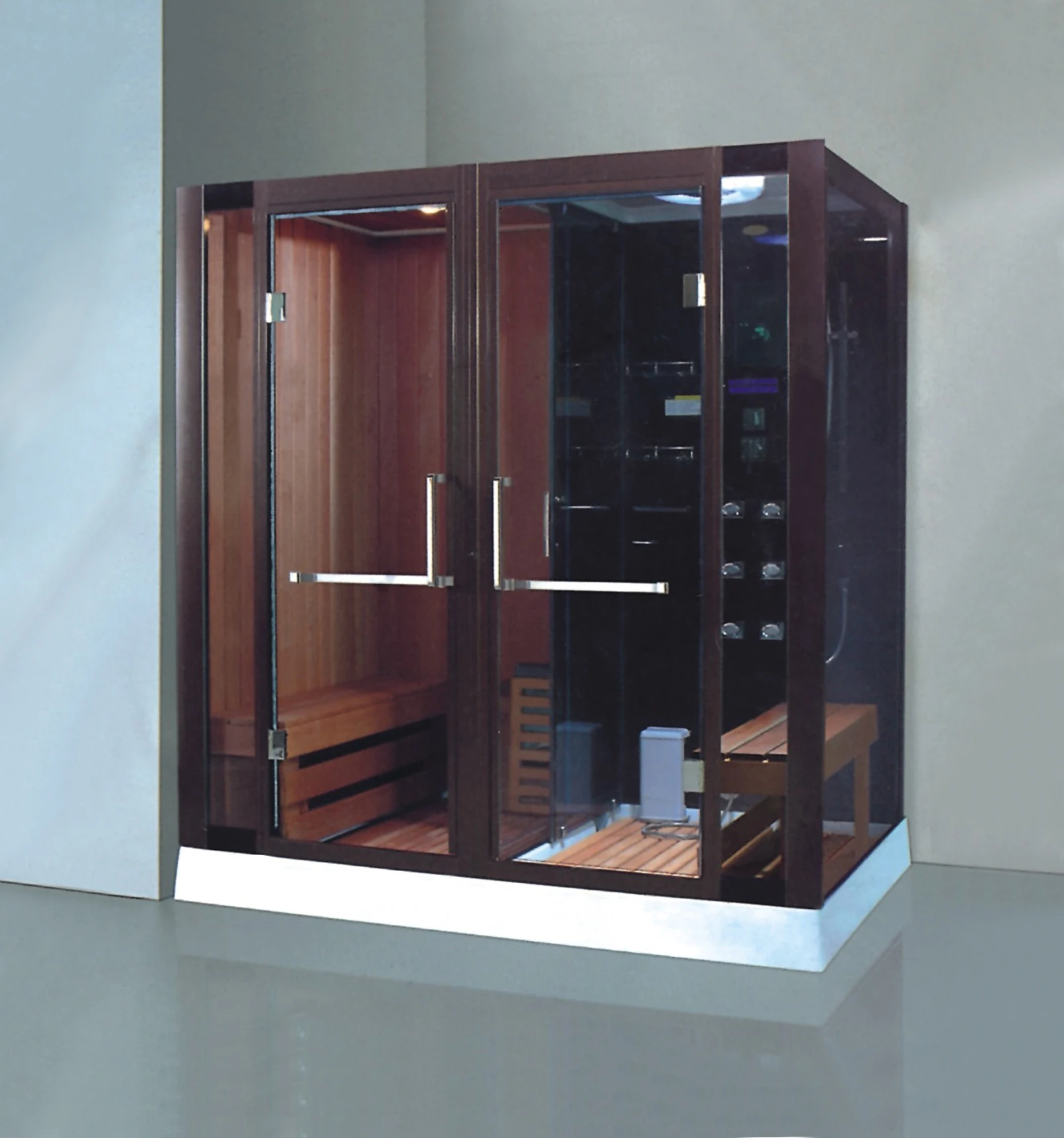 high quality  dry home wood cubicles bath infrarossi turkish corner shower cabin steam sauna rooms