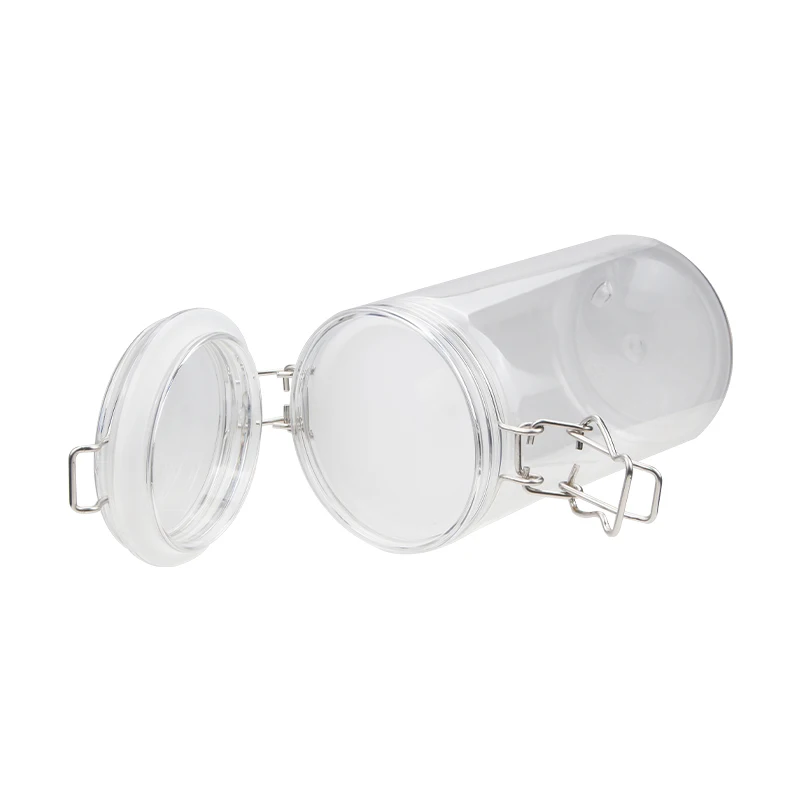 Most Popular Grain Protein Powder Airtight Clip Top Lock Large 1.5L Plastic Jar with Lids