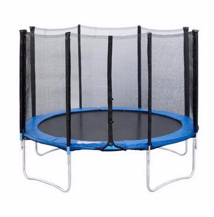 Tengtai cross border AMZ hotselling outdoor big trampoline with safety net for kids playground toys jumping trampoline
