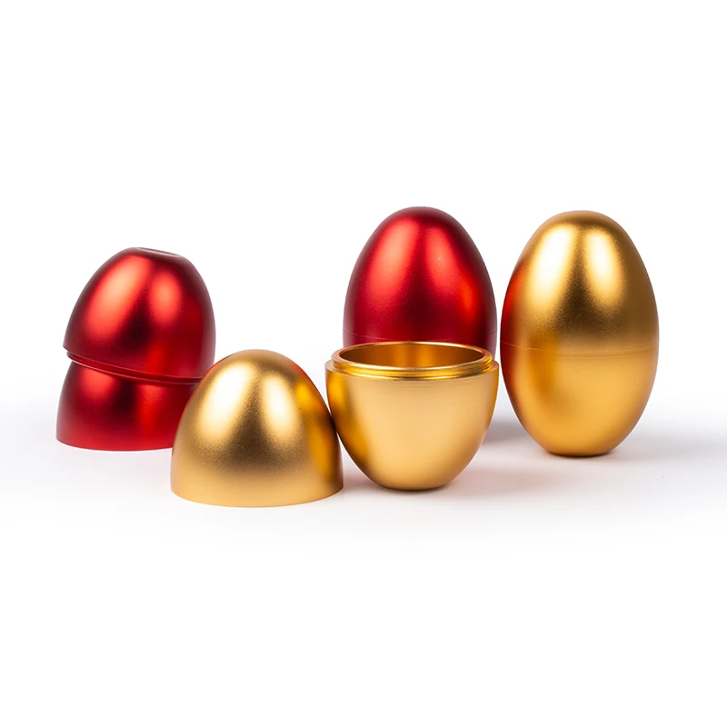 
TA MINGREN Aviation Aircraft Aluminum Egg Shaped Jewelry Gift Candy Semi Finished Jar Plain Empty Aluminum Cans 