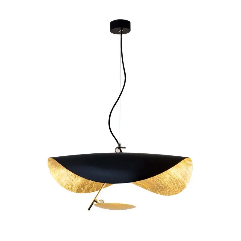 Manufacturer Wholesale Nordic unique black gold iron loft modern hanging pendant lights chandelier