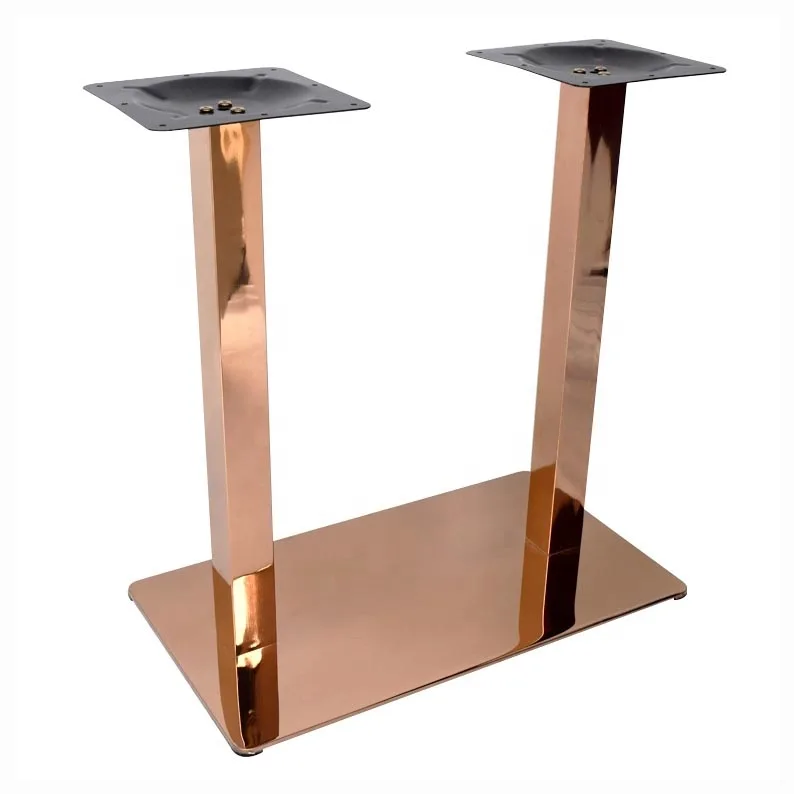 Metal Table Legs Gold Dining Table Base for Coffee Rose Gold Stainless Steel Carton Modern Furniture Table Frame T/T 30%/70%