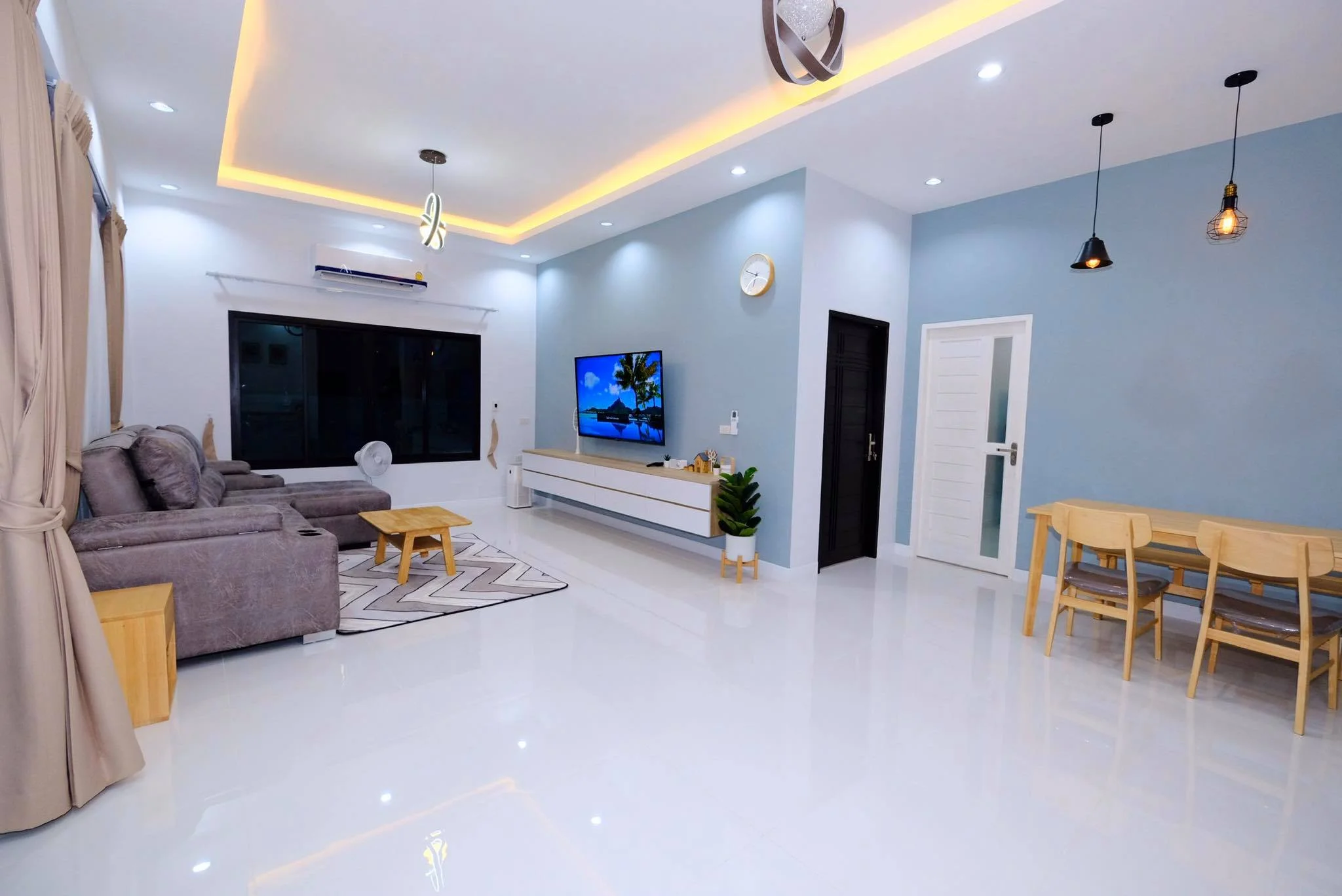 Popular design prefab house modular home steel frame villa