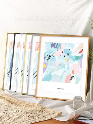 Decorative Black Colored Square Plastic PVC Photo Picture Frame in Custom Sizes