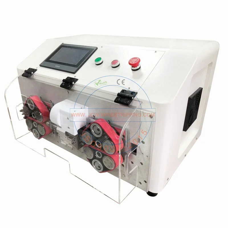 JCW-CS07 14 mm power cable making machine positioning wire cutting stripping shielded twisted cable strip machine