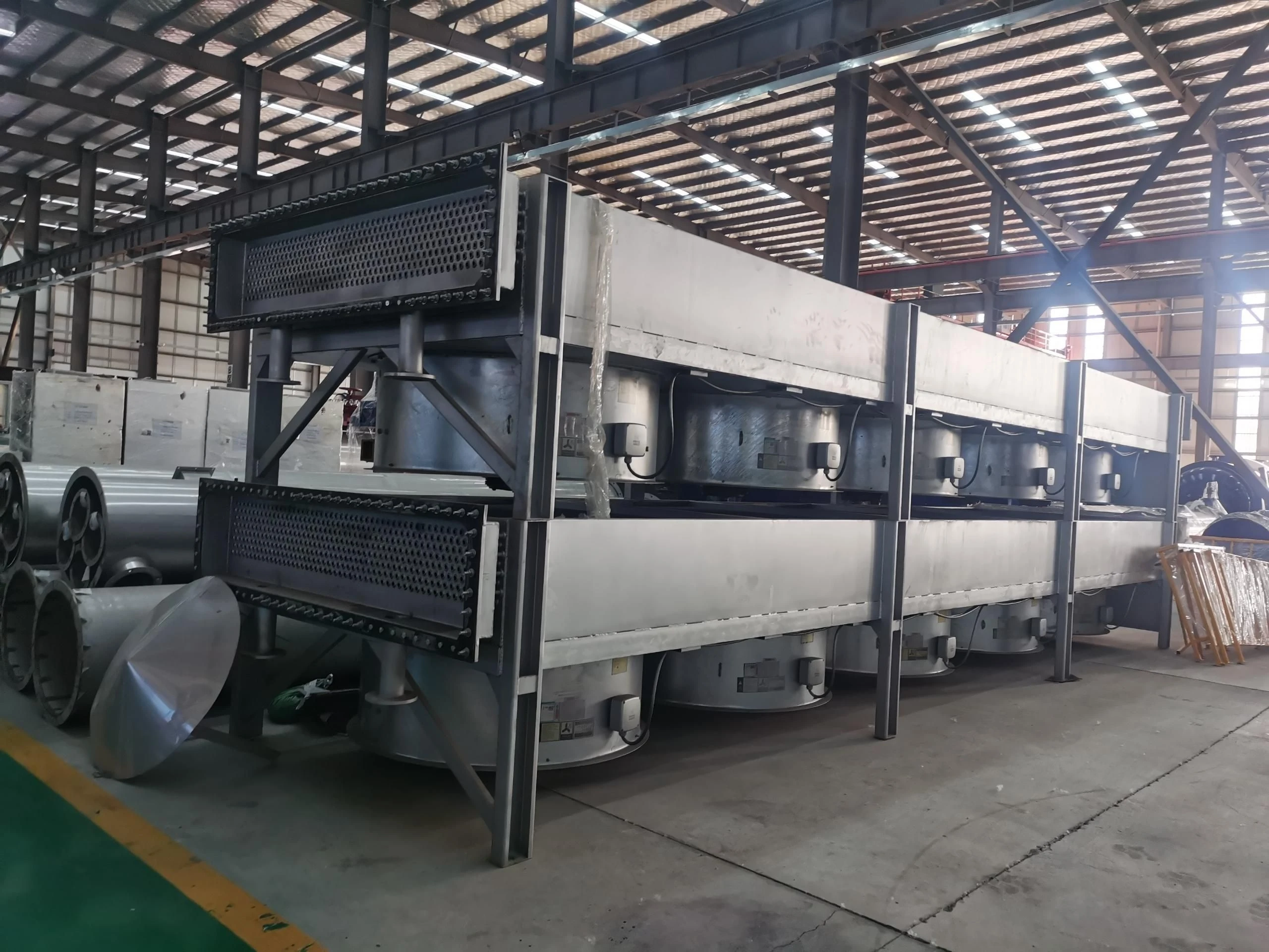 Advanced design   air cooler condenser for meat bone meal