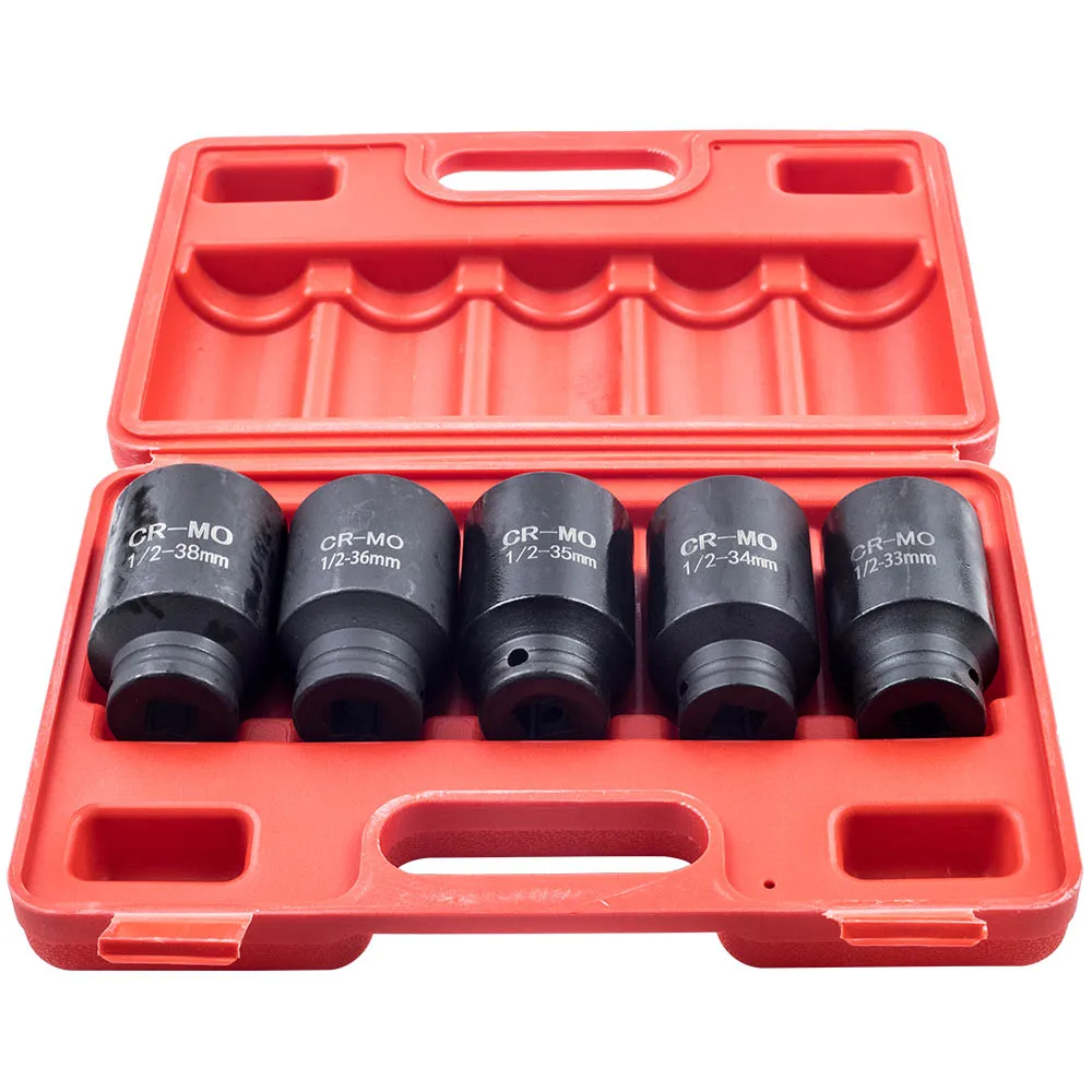 maXpeedingrods Deep Impact Sockets Front Back Wheel Spindle Axle Nut Remover Tool 35 36 38mm