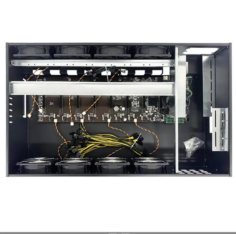 Платформа системы B75 восемь карт в линейном корпусе GPU мультиграфическая карта платформа 8 вентиляторов бесшумная