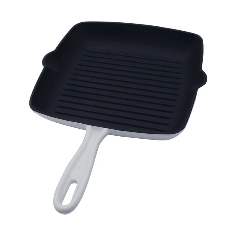 Heavy Duty Non Toxic Griddle Pan Pre-Seasoned Cast Iron Cookware Enameled Cast Iron Grill Skillet Pan