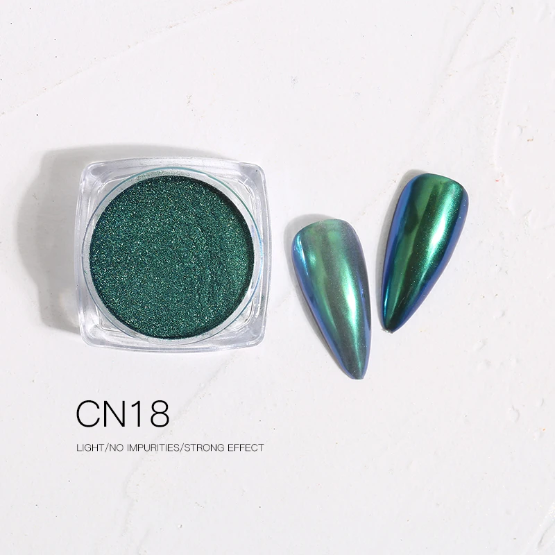 Car Coating Painting Color Pigment Nail Powder Ultra Chameleon Nail Powder Green to Blue