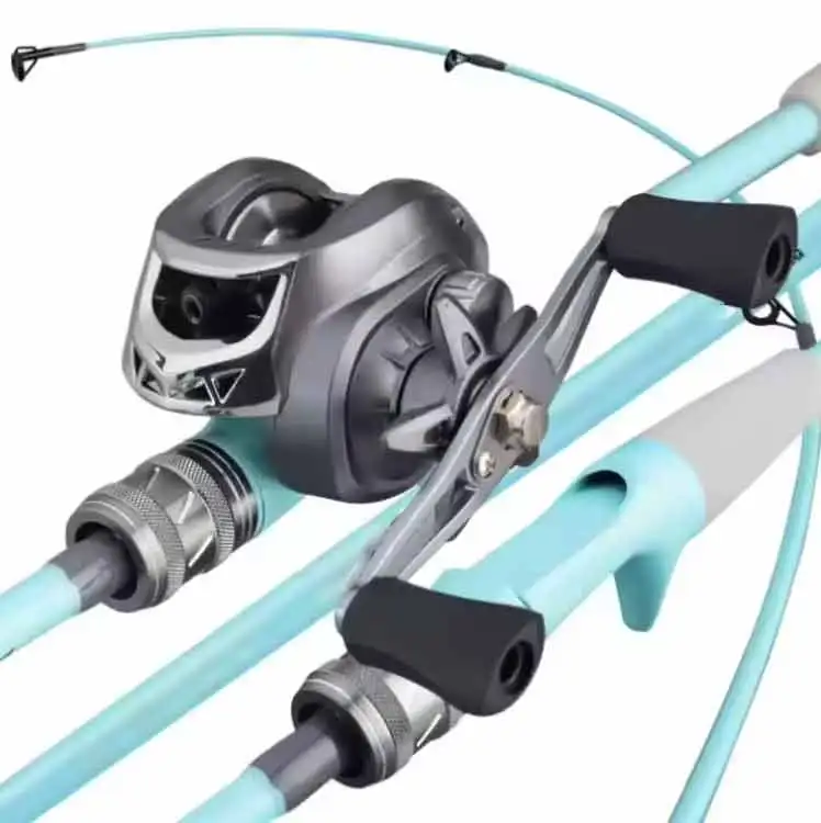 Weihai CTO 2 Section Baitcasting Bass Fishing Rod And Reel Combo Full Set Saltwater fishing rod combo for sale