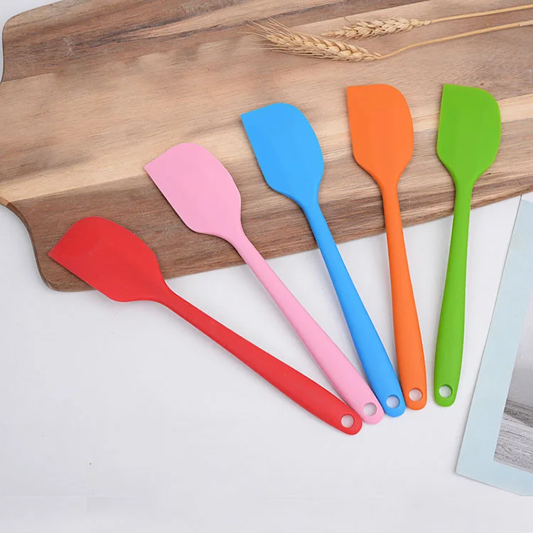 8 Inch Heat Resistant Colorful Baking Pastry Cake Tools Non Stick Butter Silicone Spatula