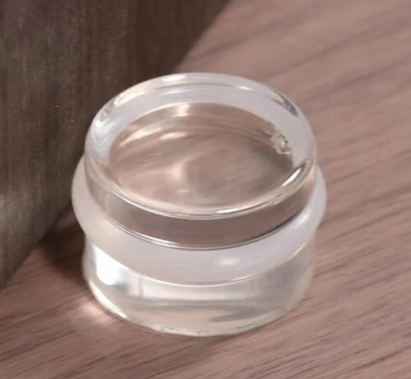 Adhesive Door Stop Acrylic Door Holder Silicone Self Adhesive Floor Door Wall Stopper Wall Buffers Protector Self Adhesive