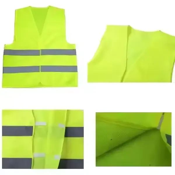 Running or Cycling Yellow High Visibility Walking Reflective Vest