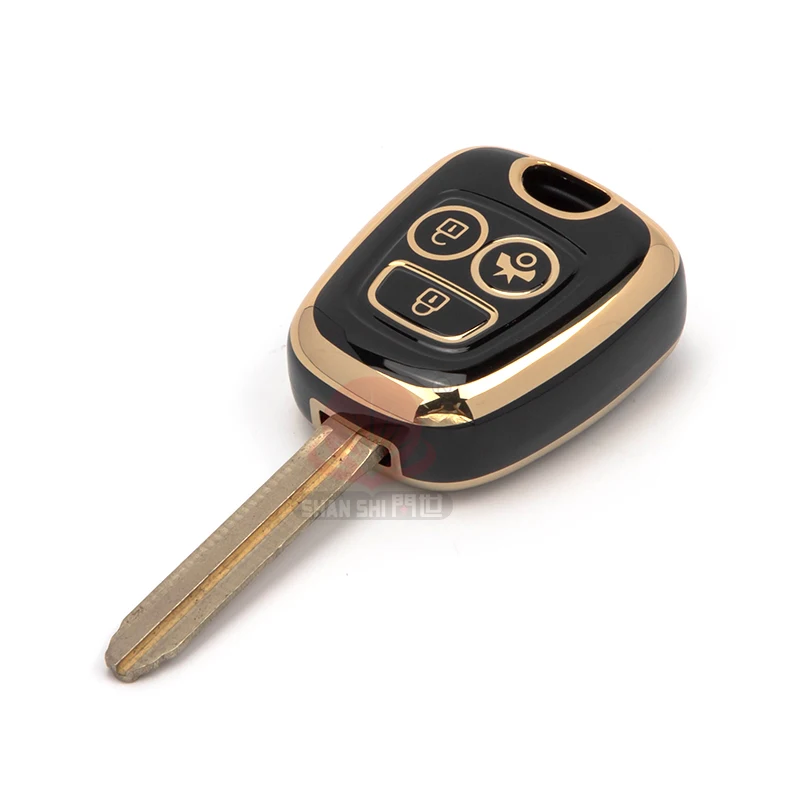 Wholesale Remote key protective cover For Peugeot TPU car Key Cover TPU key chain Sets