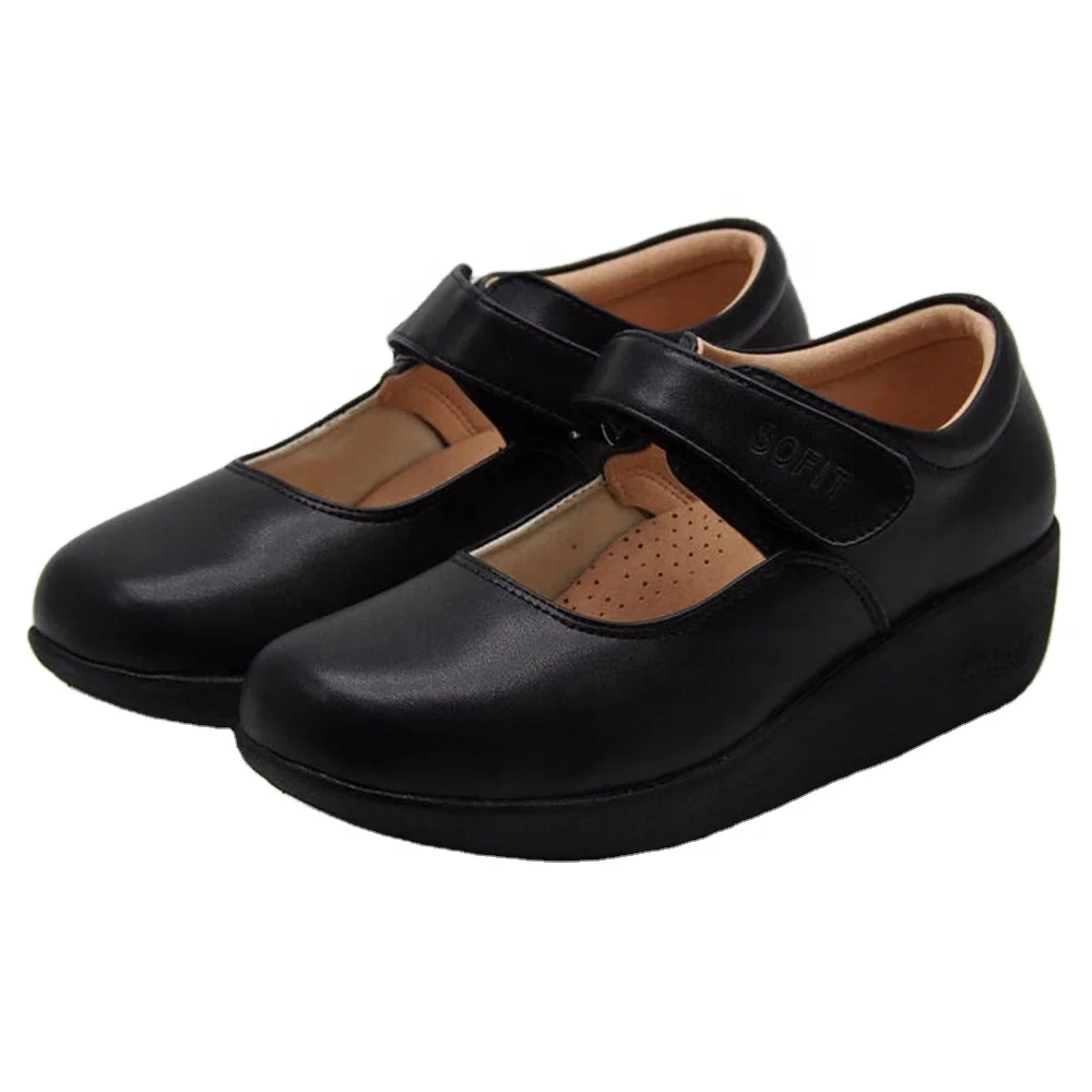 Nurse Shoes/office Lady Shoes Rubber SN945MBK Classic Fabric/foam Lining Thailand from SOFIT. Microfiber for Women Thailand