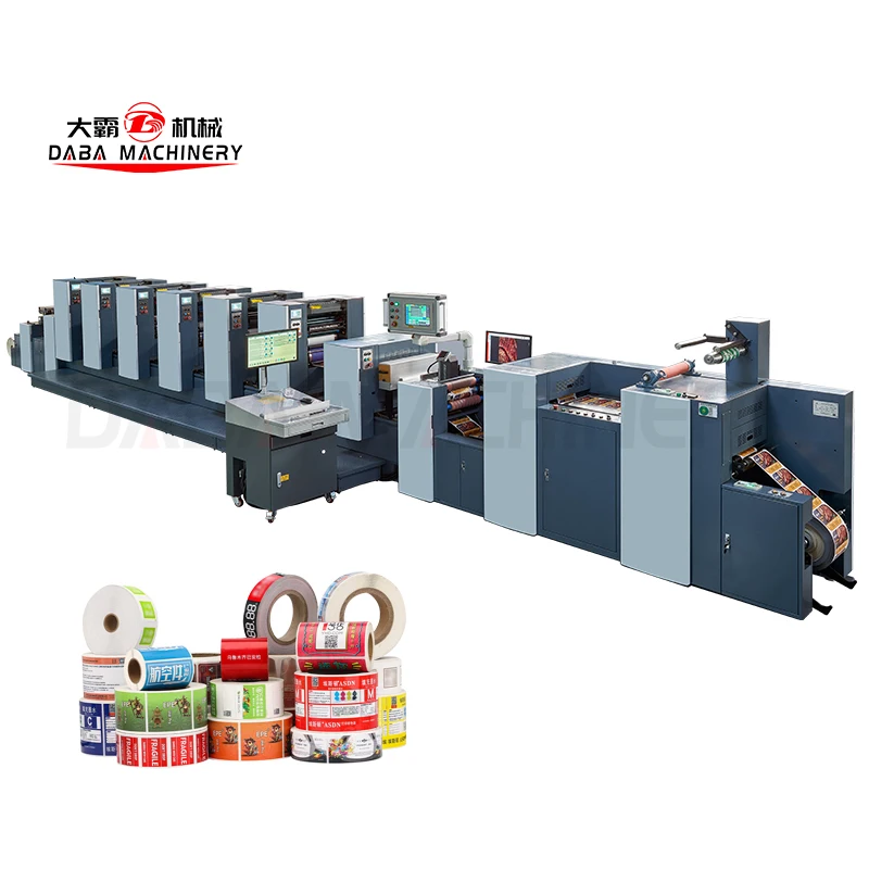DABA digital coffee Tea Fan Paper Cup Offset Printing and Die Cutting Machine