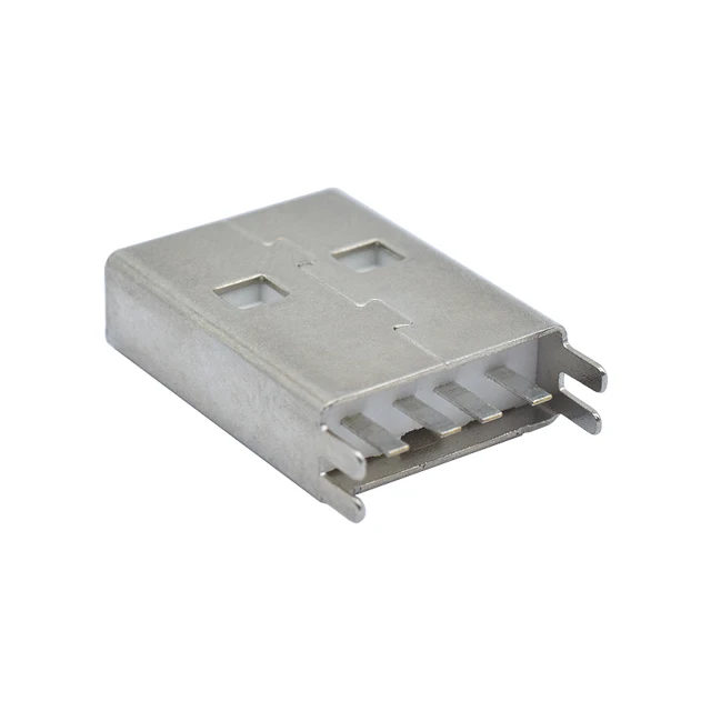 USB 2.0 AM Socket Short Circuit Between 4pin Body 15.0mm Solder Wire And Iron Case Usb A Male Splint
