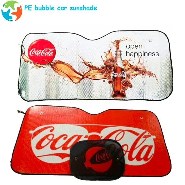 Outdoor folding PE bubble  printed car front windshield sunshades