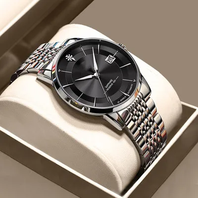 Top Quality Waterproof 904l Stainless Steel Wristwatch No Tick MGMASERATO Automatic Mechanical mens watch in wristwatches luxury