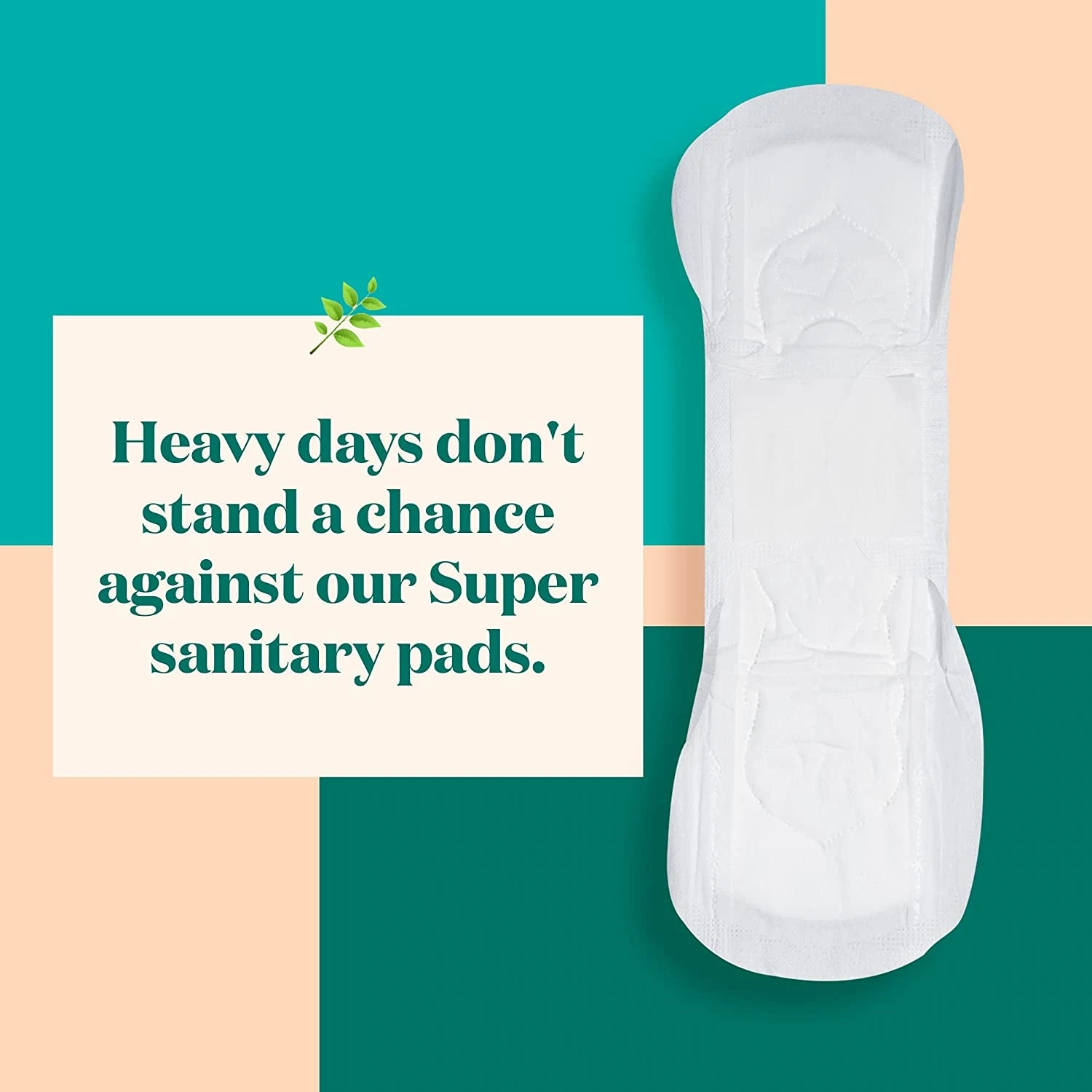 Clean Cotton Super Absorbency Pads Herbal-Infused Pads Plant-Derived Feminine  Menstrual Care Tampons