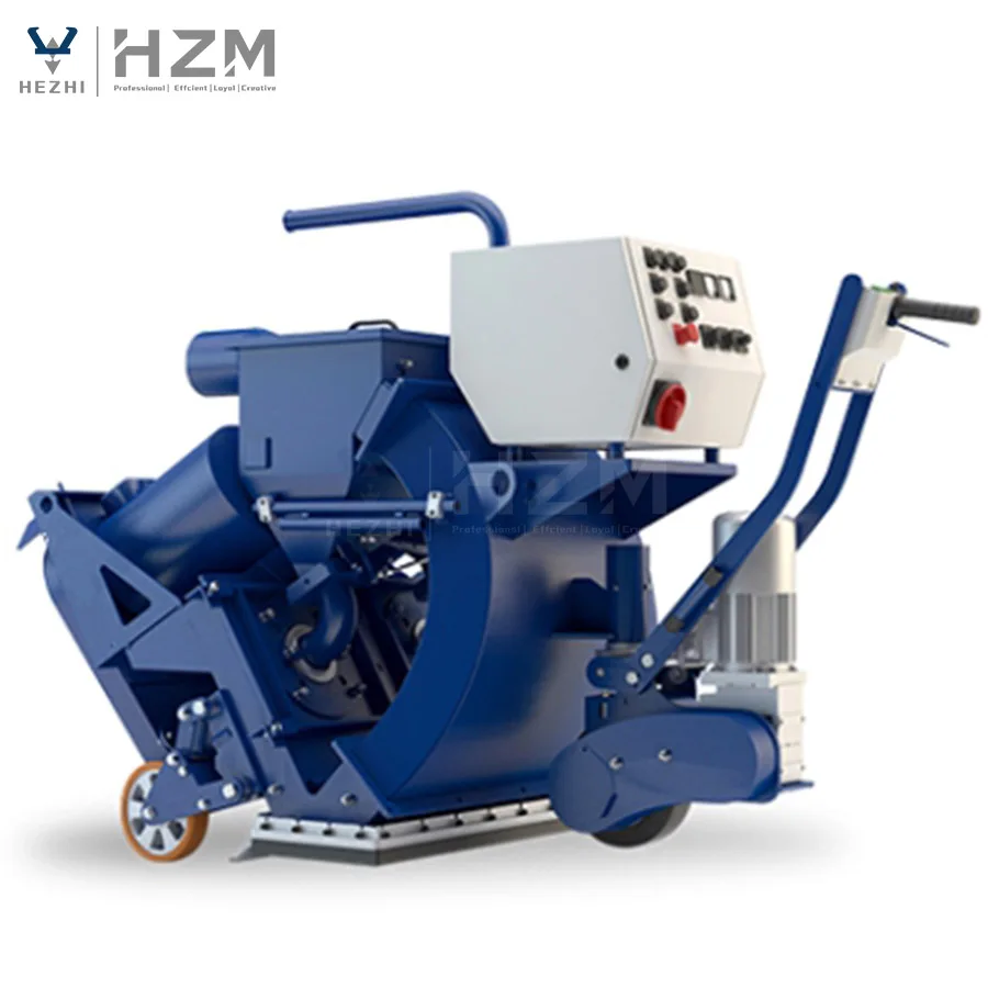 HEZHI Portable Blast Floor Plate Surface Cleaning Airport Runways Rubber Remove Shot Blaster Machine With Wholesale Price