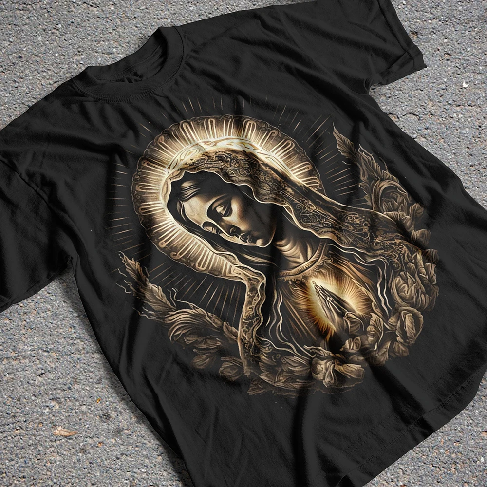 DTF Transfer Ready To Press Guadalupe Virgin Mary Catholic Custom Vinyl HTV Plastisol DTF Heat Transfer Sticker For T-Shirts