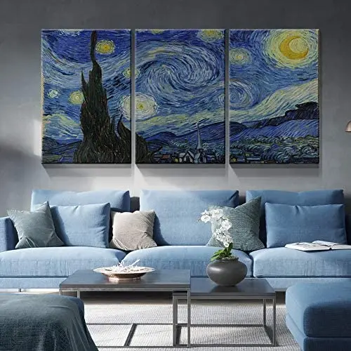 Vincent Van Gogh Art Reproduction Giclee Canvas Prints 3 Panel Oil Painting Wall Art Painting wall art set For Living Room decor
