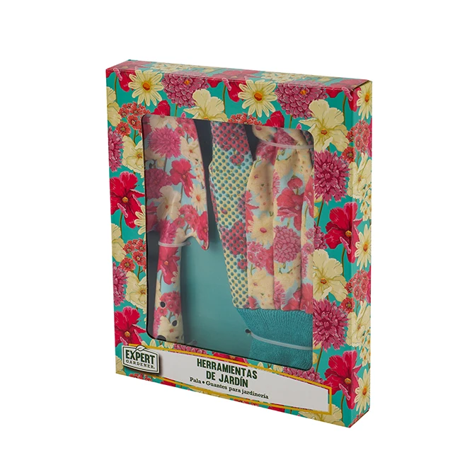 Excellent Performance Premium Multiple Printed Lady Garden Hand Tools Set Kit with Shovel Gardening Glove