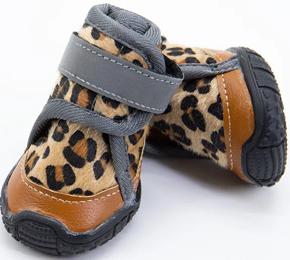 High Quality Autumn Winter Pet Sneakers Waterproof Warm Fashion Dog Shoes Outdoor Anti-drop Anti-slip Durable Pet Shoes