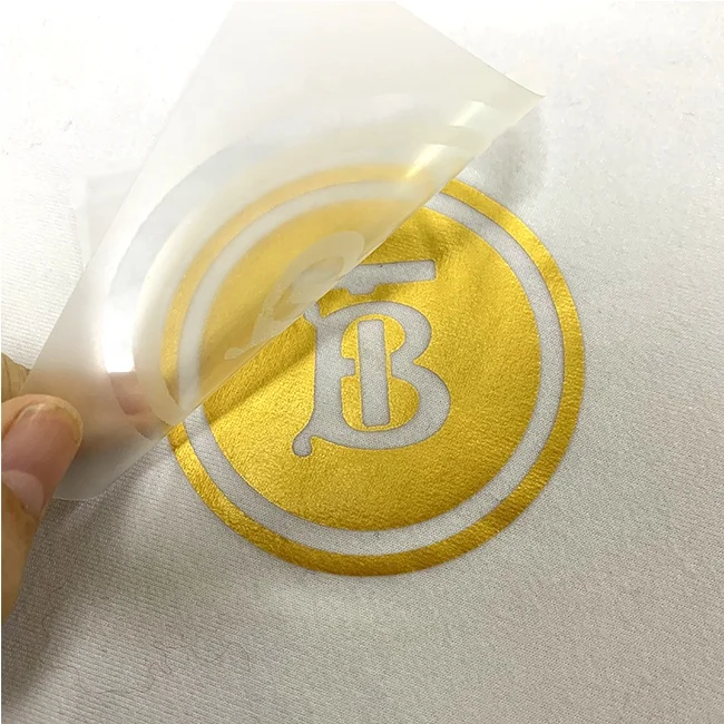 custom design iron on metallic gold silver tagless logo label heat transfer bag clothing name tag