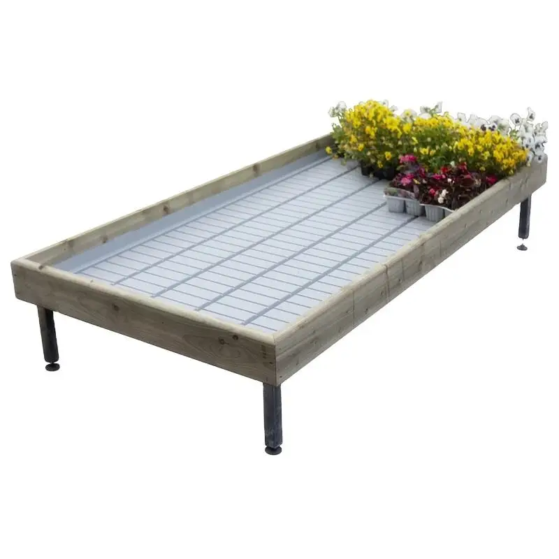 Agricultural 4X8 Soilless Culture Seeding Hydroponic Ebb And Flow Rolling Bench Grow Table For Sale
