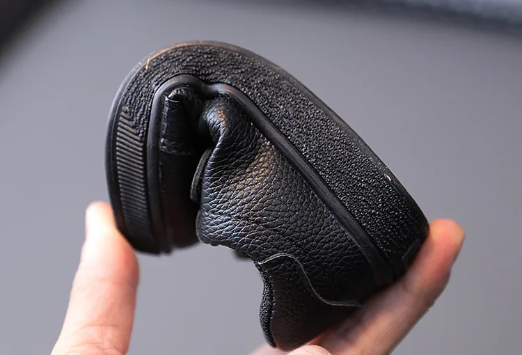 Soft Sole Casual Solid Color Kids School Shoes Children Shoes Boys And Girls Black Shoes For School Kids