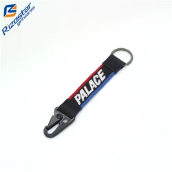 Mountaineering Low Price High Quality Printing Fabric Metal Hook Release Buckle Flat Eagle Mouth Hook Lanyard Key chain